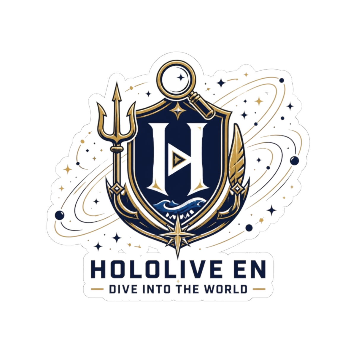Hololive EN "Hololive EN - Dive into the World" Sticker - alternate angle 2, merchandise