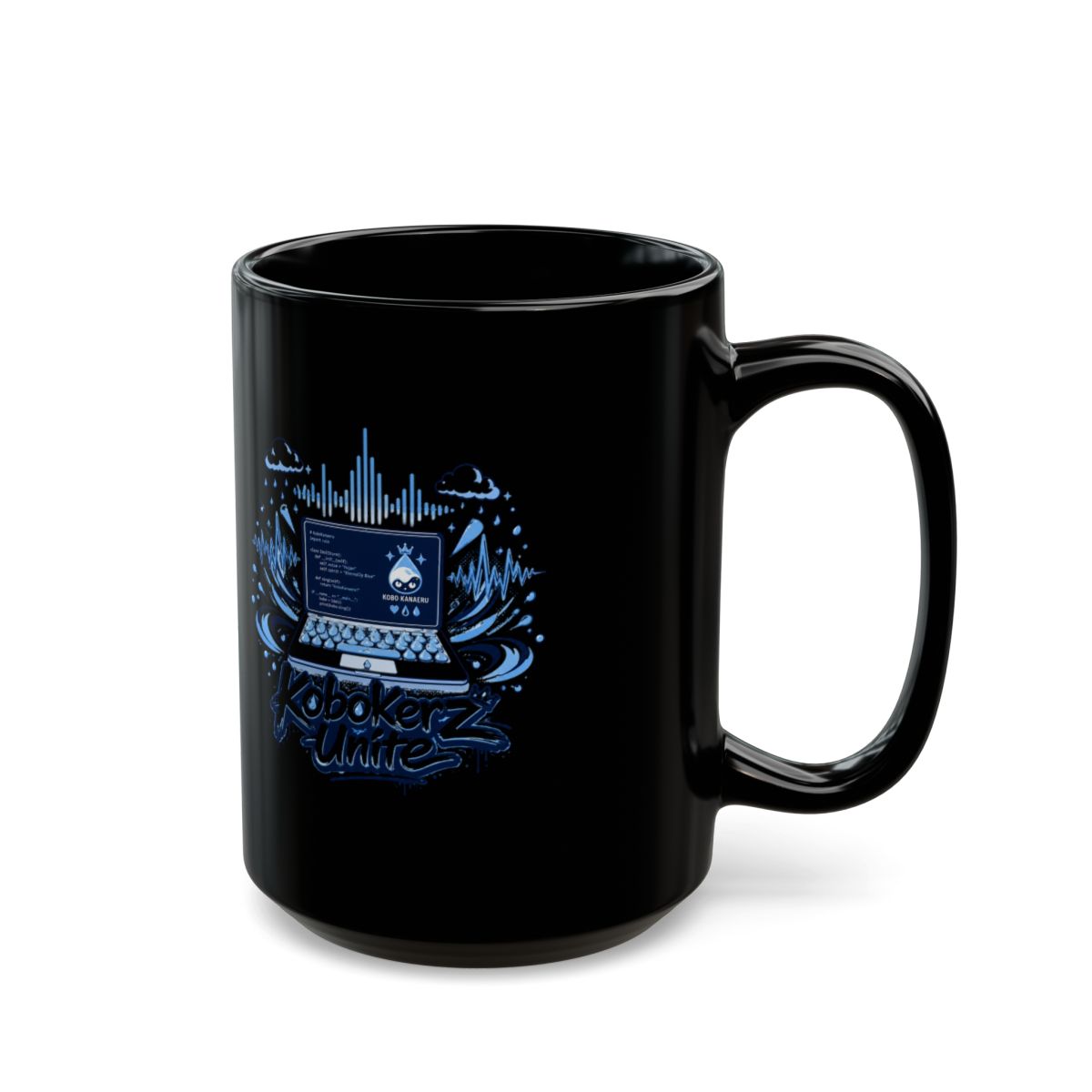 Kobo Kanaeru "Kobokerz Unite" Black Mug