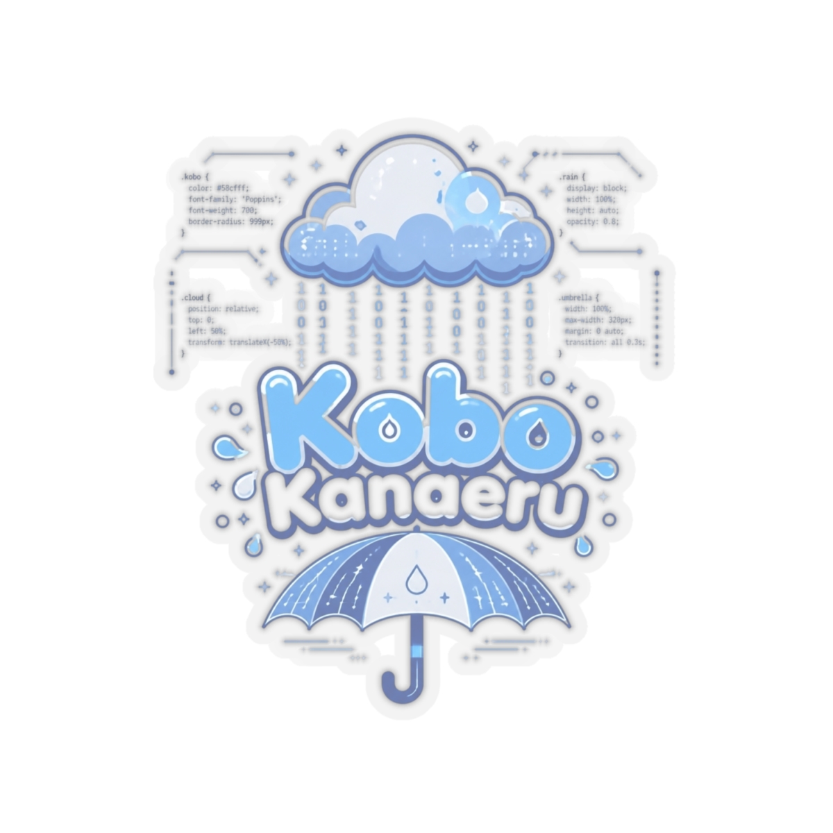 Kobo Kanaeru "Kobo Kanaeru" Sticker - alternate angle 4, merchandise