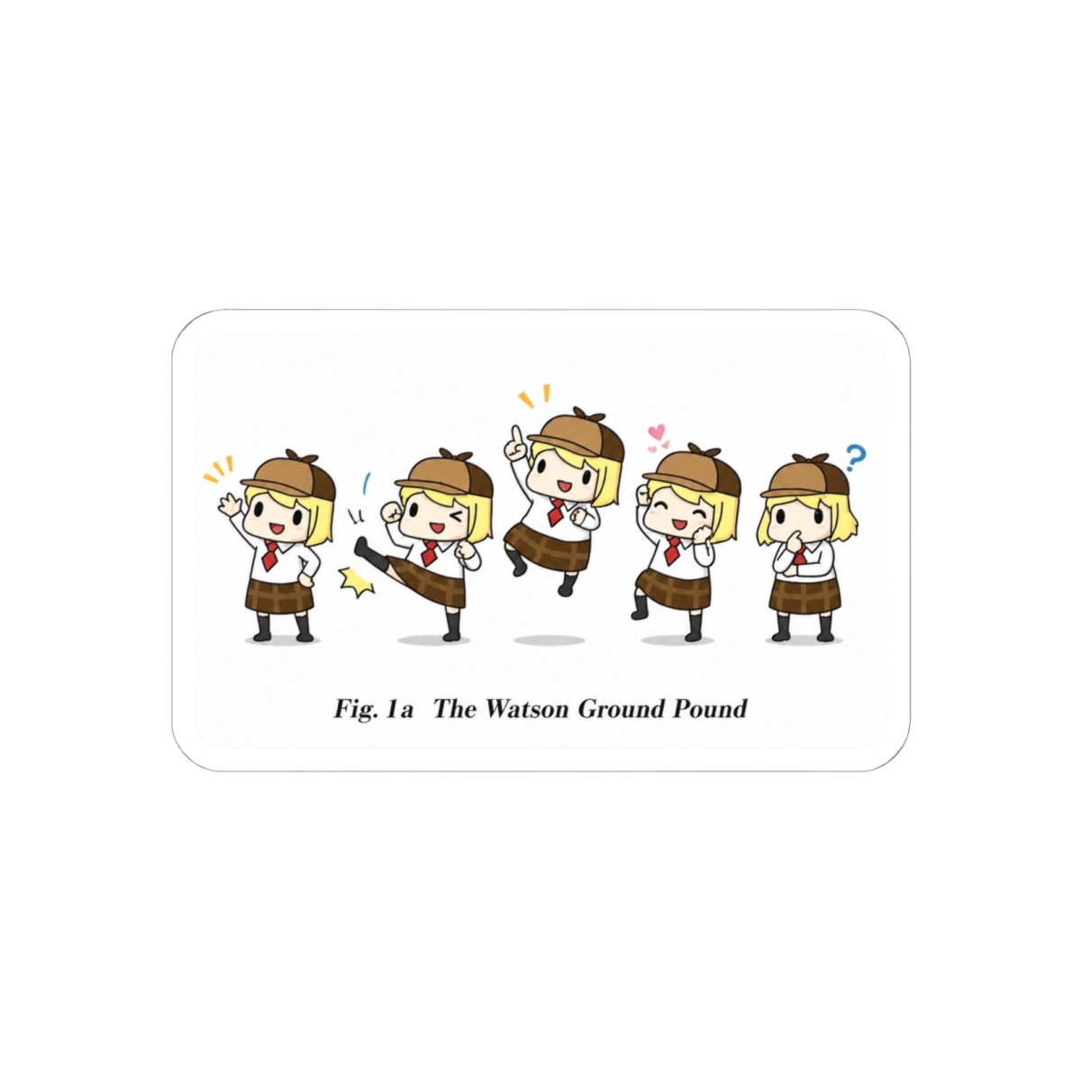 The Amelia Watson Ground Pound Sticker | Hololive EN