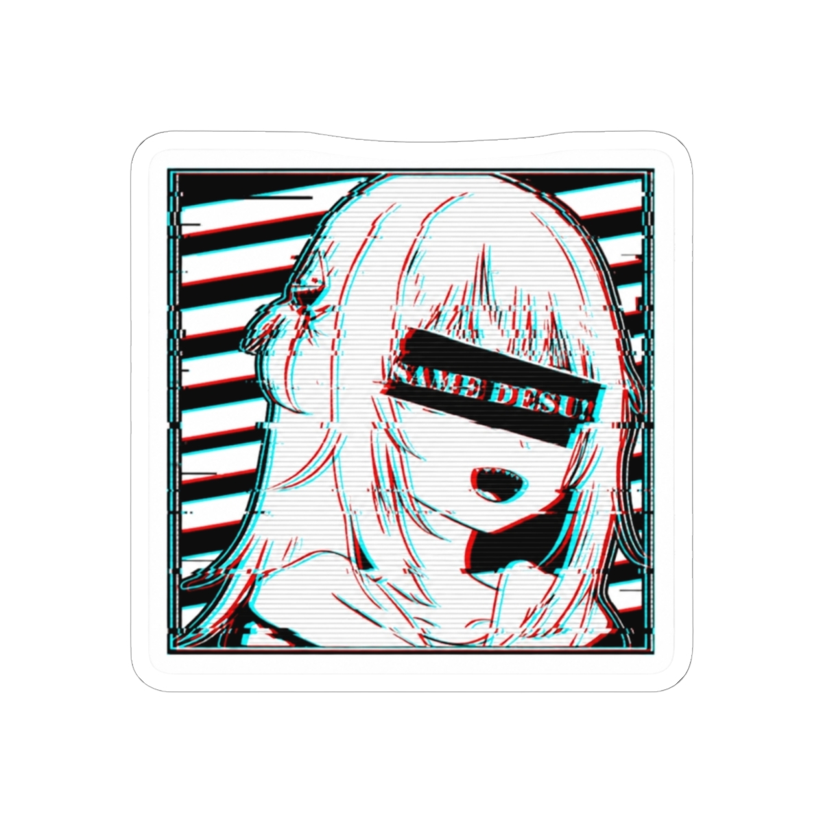 Gawr Gura Hololive En Glitched Sticker