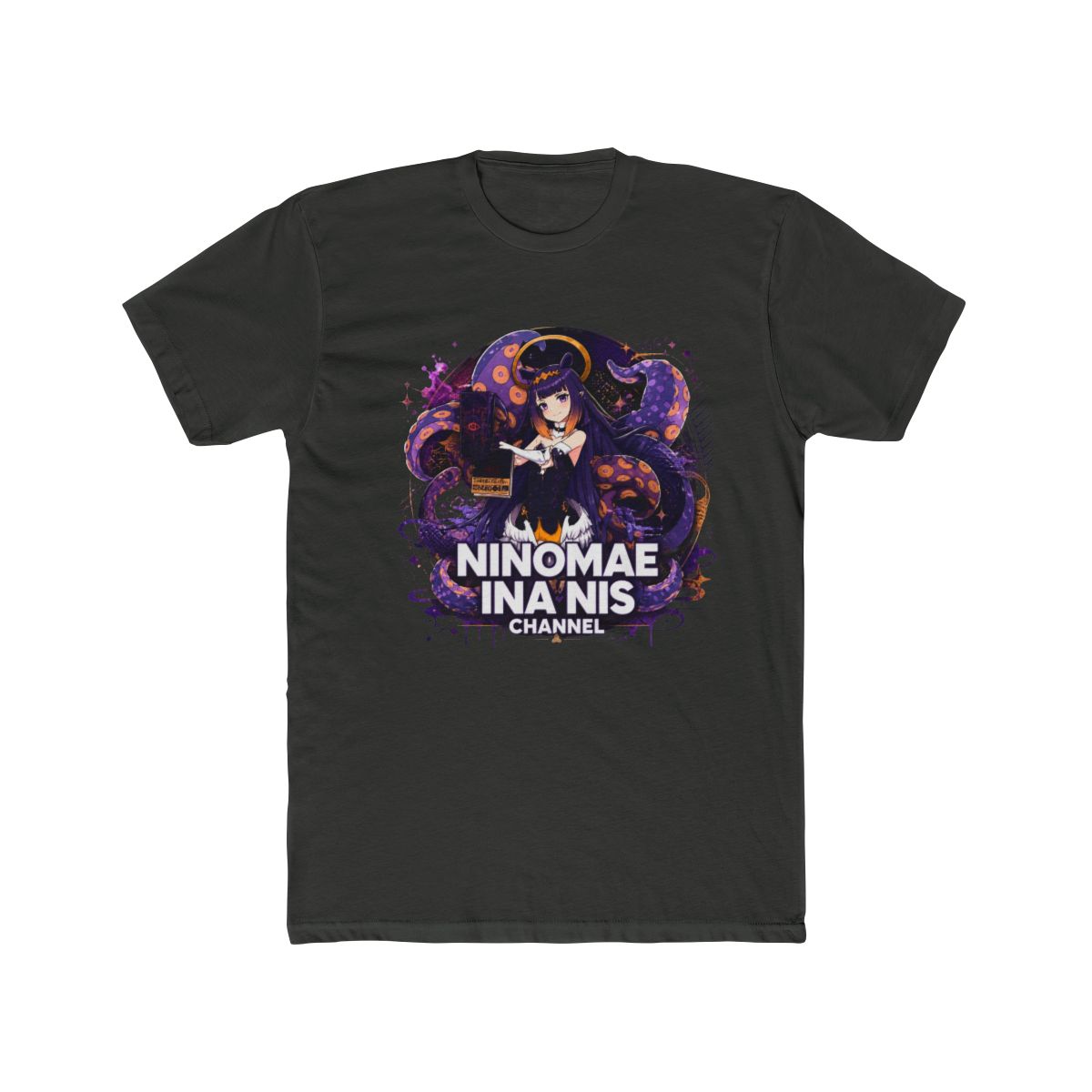 Hololive EN - Ninomae Ina'nis Channel Long Sleeve T Shirt - alternate angle 5, merchandise