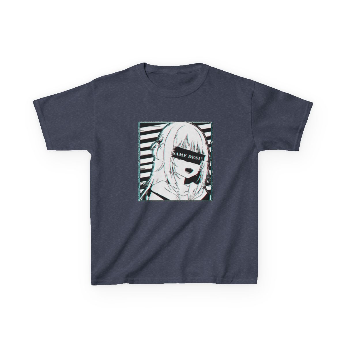 Gawr Gura Hololive En Glitched Kids T-Shirt - alternate angle 4, merchandise
