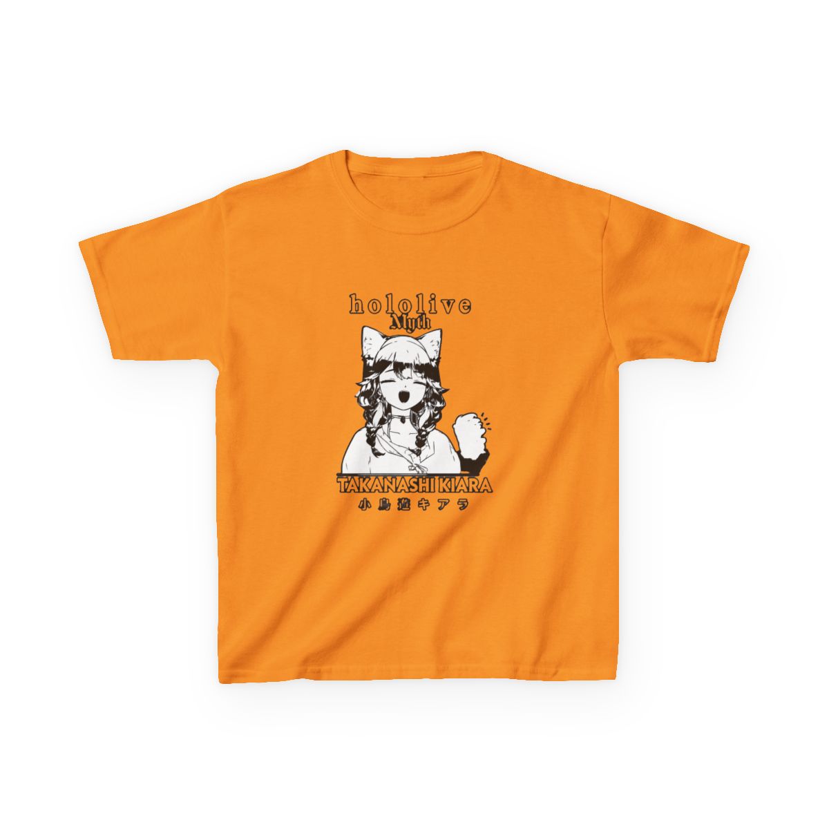Takanashi Kiara Hololive English HoloMyth Kids T-Shirt - alternate angle 5, merchandise