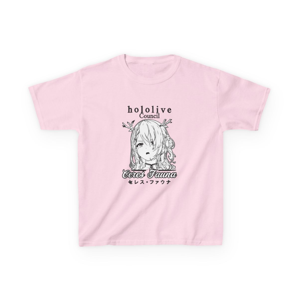 Ceres Fauna Hololive English Council Kids T-Shirt - alternate angle 2, merchandise