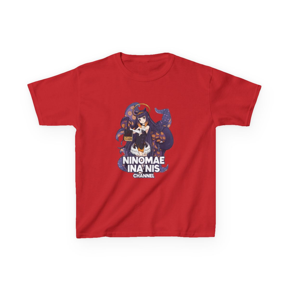Hololive EN - Ninomae Ina'nis Channel Kids T-Shirt - alternate angle 2, merchandise