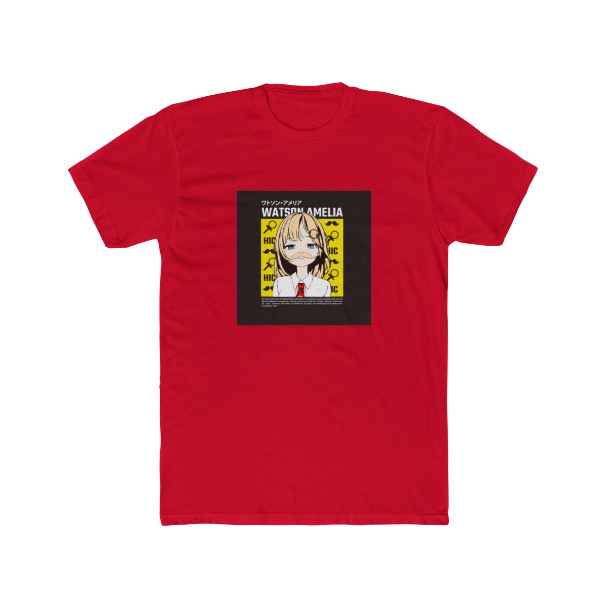 Amelia Watson with Mustache T Shirt | Hololive EN