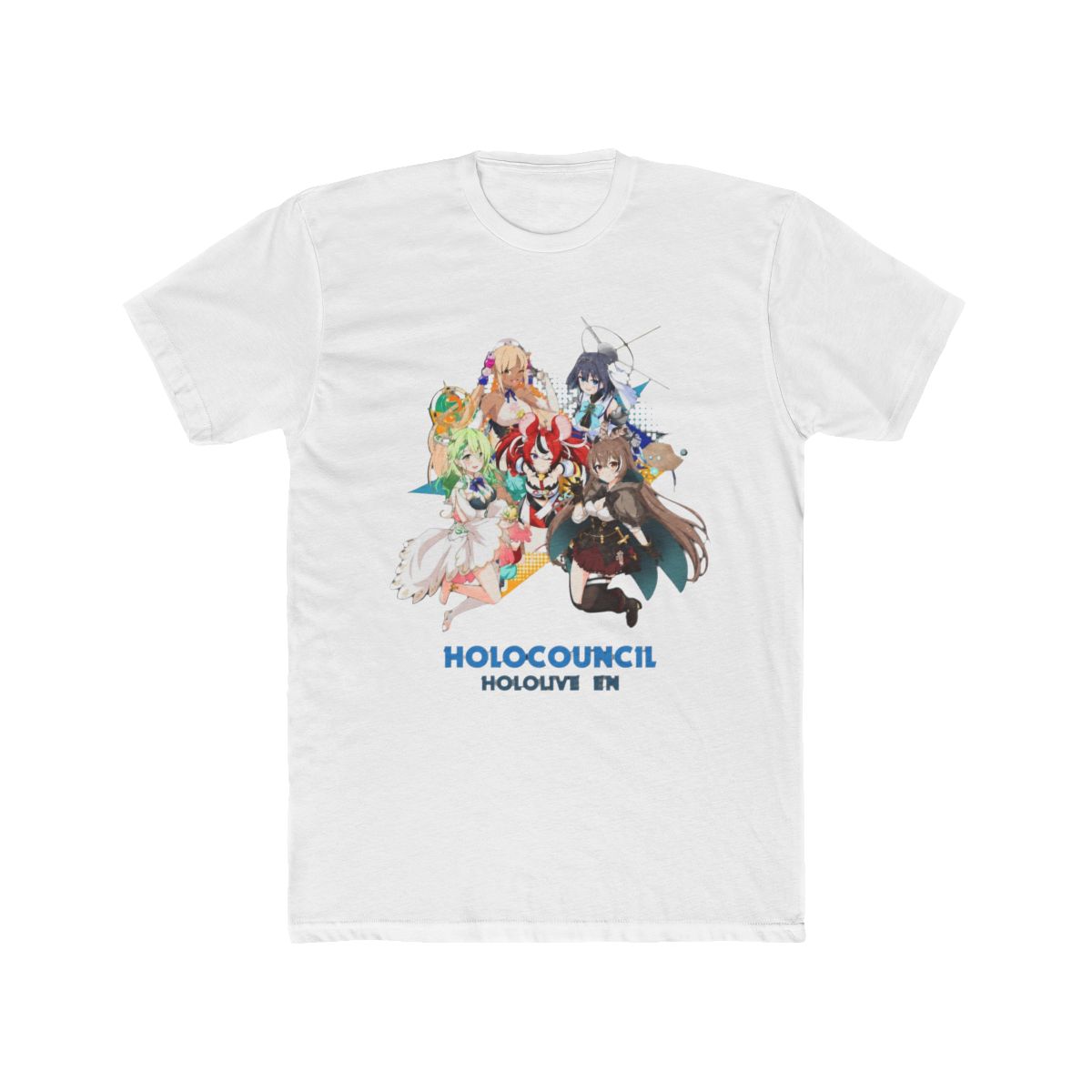 Hololive EN - All Hololive Council (Hakos Baelz, Nanashi Mumei, Tsukumo Sana, Ceres Fauna, Ouro Kronii) T Shirt - Official t-shirts merchandise